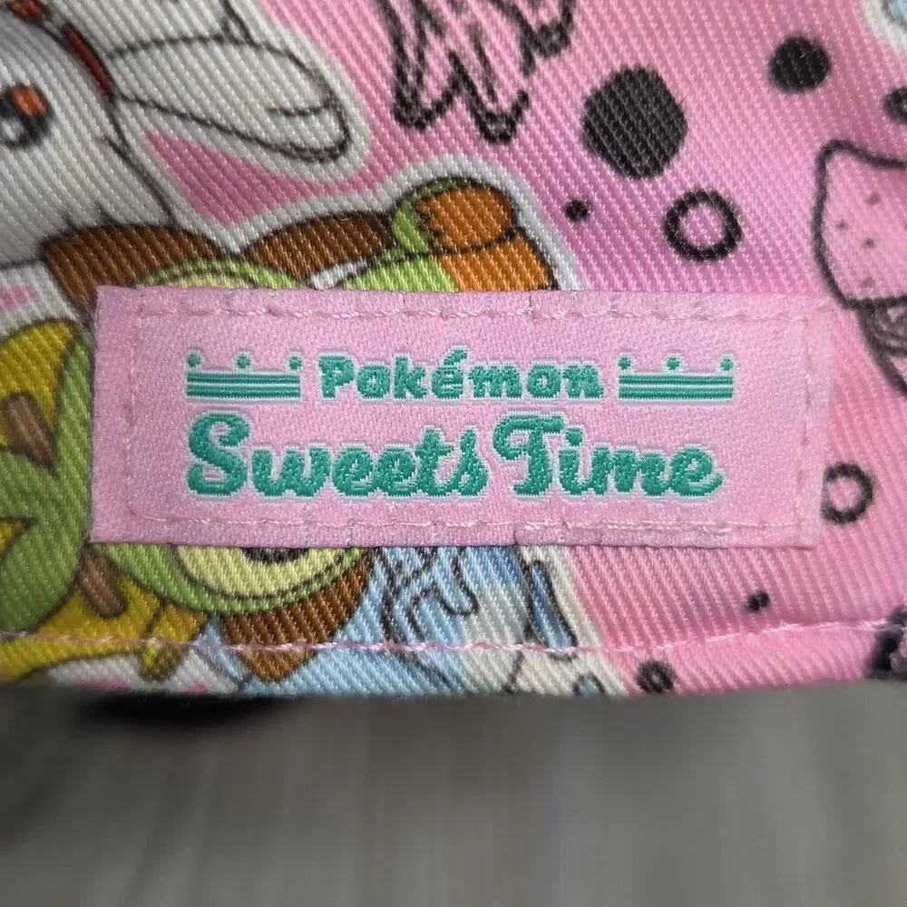 Pokemon Sweet Time Print Pink Adjustable One Size Fits Most Hat Adult